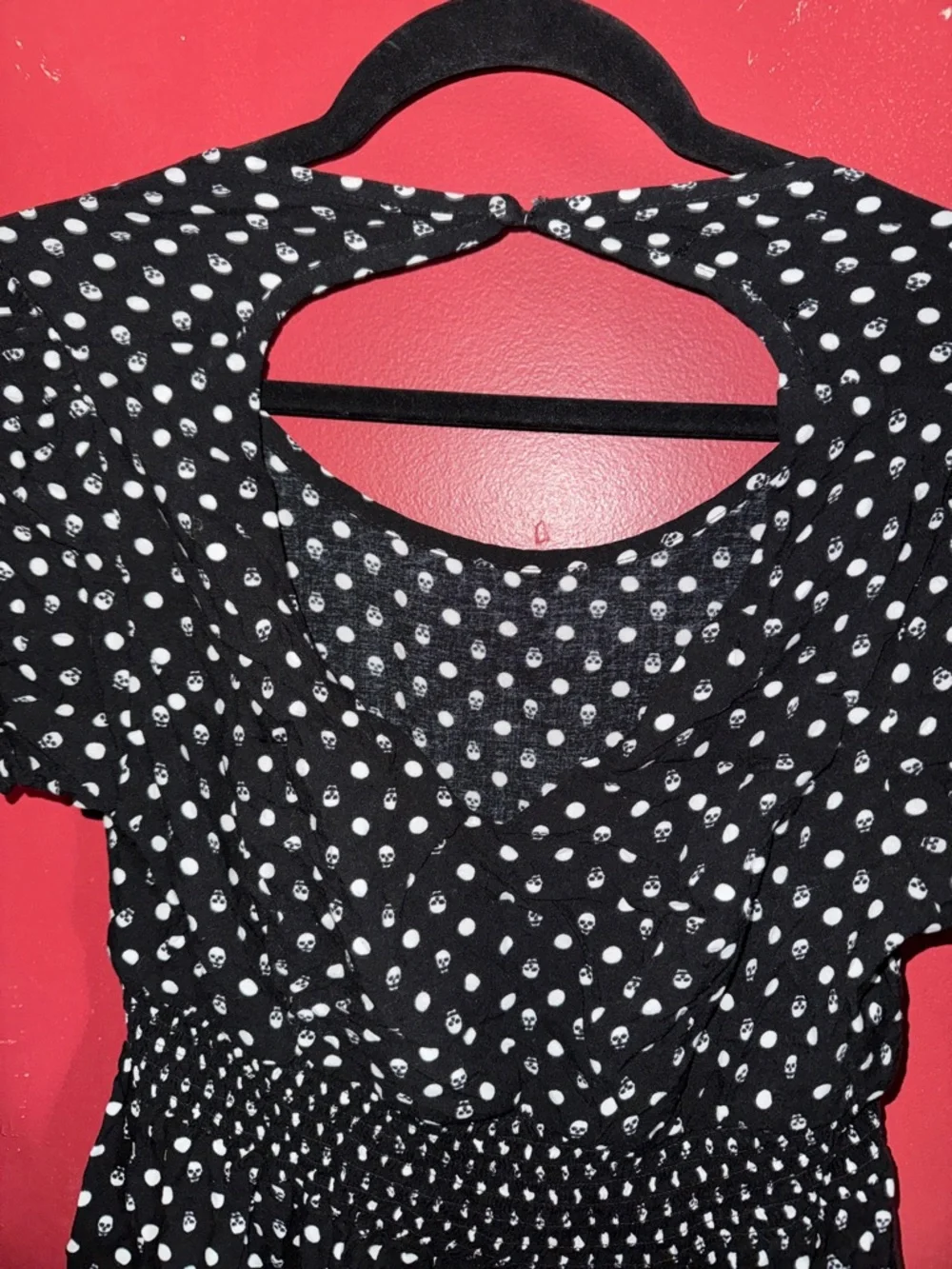 Hot Topic Black Dress with White Polka Dots - Picture 3 of 3